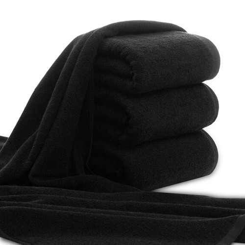 Asciugamano nero 100 - asciugamano, 100%