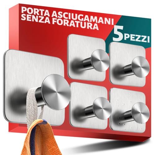 Menz set ganci adesivi - di,