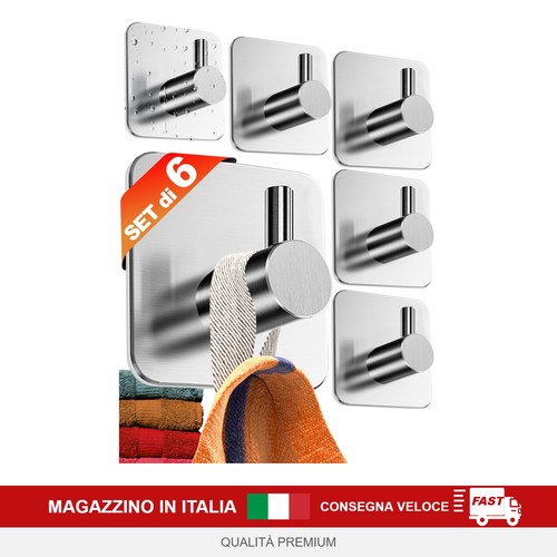 Ganci adesivi pezzi appendi - pezzi,