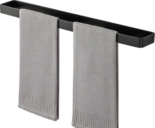 Porta asciugamano nero 60cm - porta,